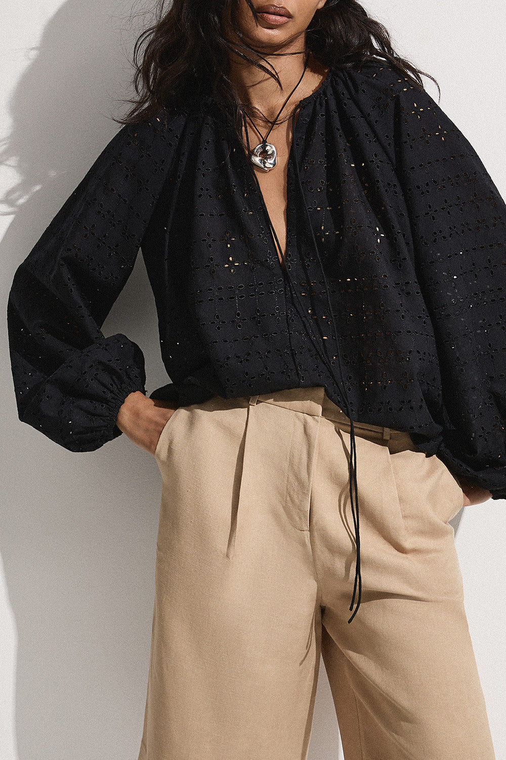 Thora Broderie Blouse