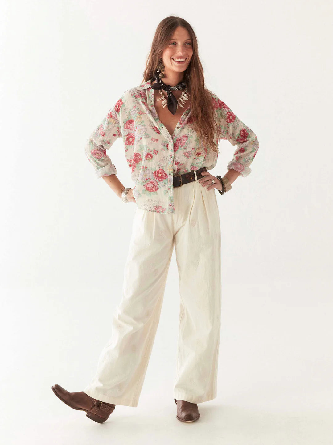 Georgia Blouse - Candy Rose
