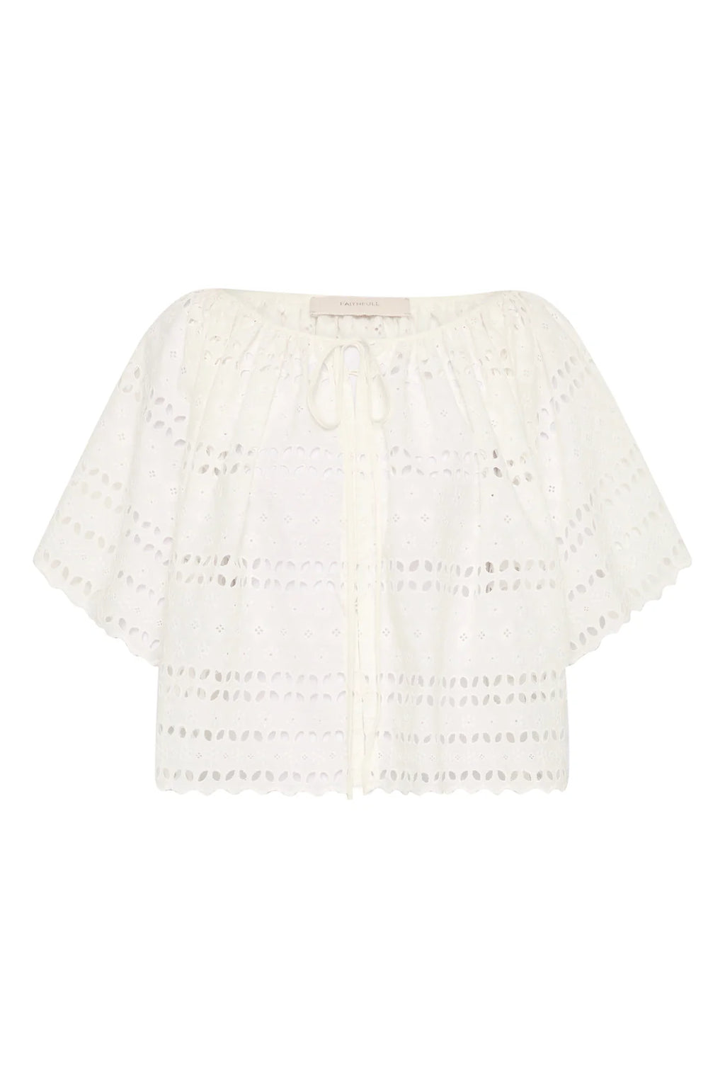 Ritla Top Rosa Broderie Stripe