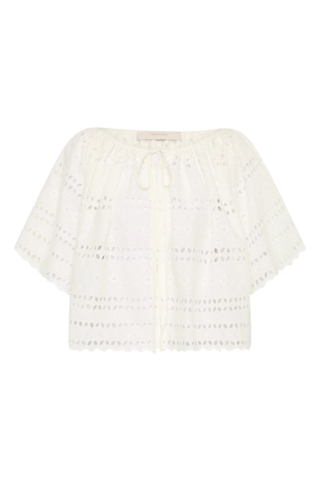 Ritla Top Rosa Broderie Stripe