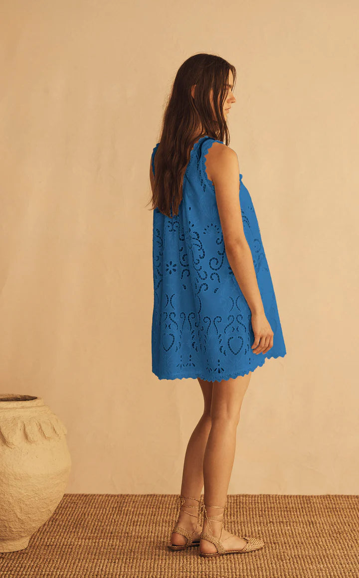 Fiordaliso Lace Swing Mini Dress