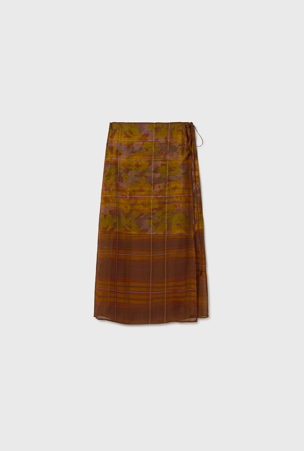 Chiffon Wrap Skirt - Sunflower Floral