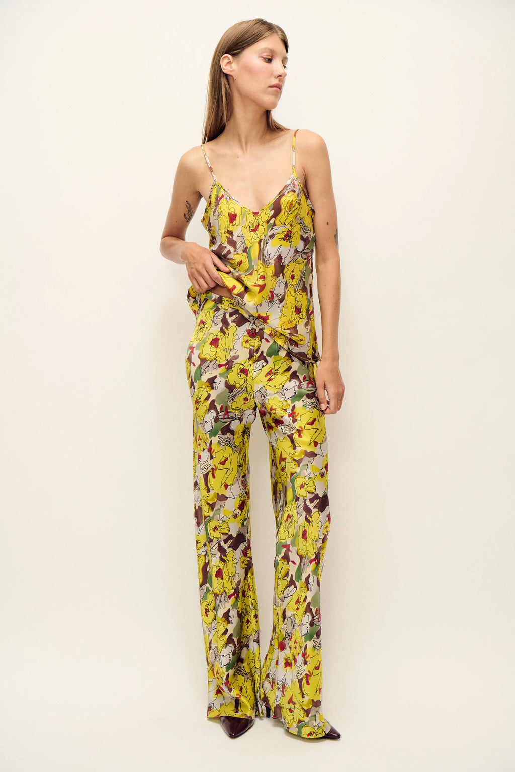 Bias Cut Cami - Sunflower Floral