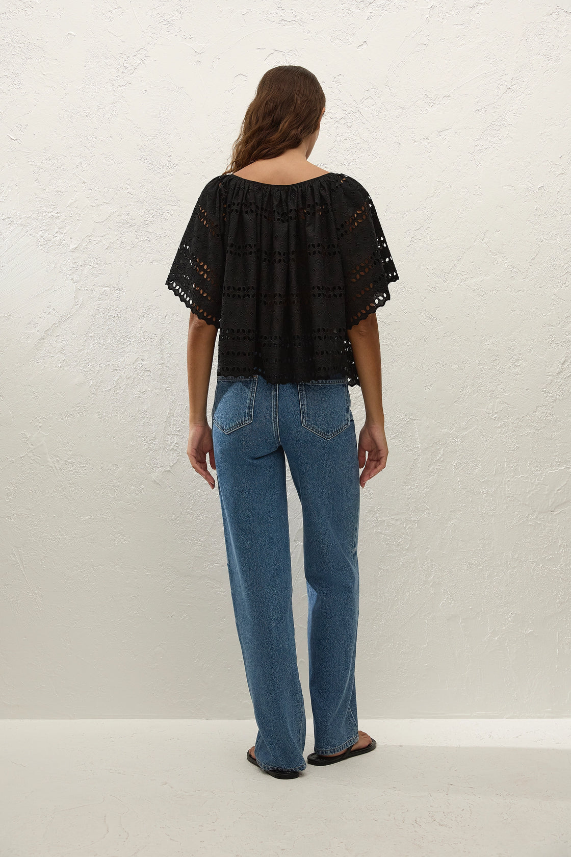 Mitla Top - Black Broderie