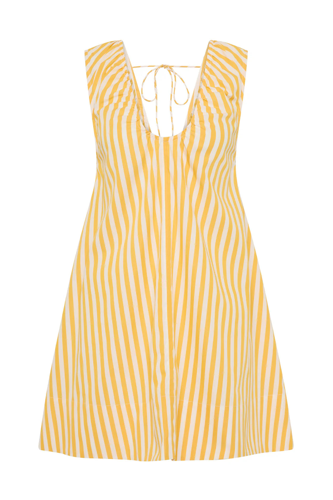 Pedrera Mini Dress -Mustard Stripe