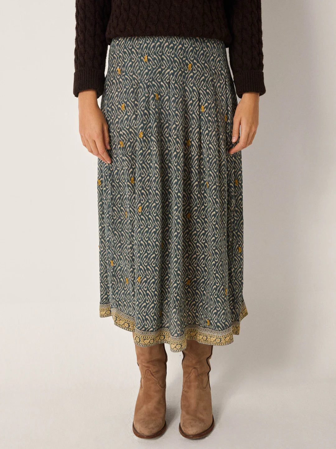 Amy Skirt - Blue Shibori