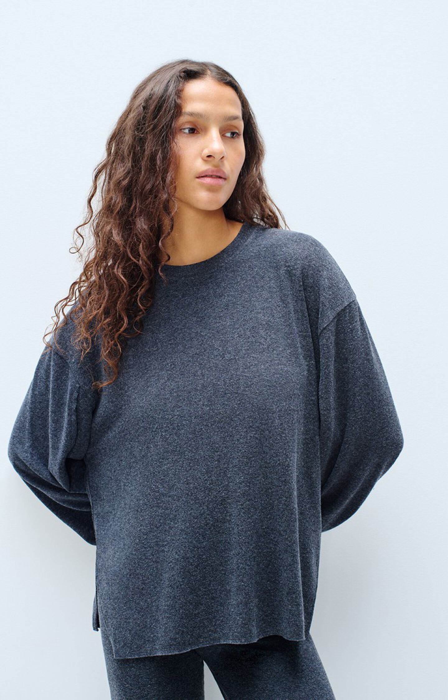 Axby T shirt - Charcoal Melange