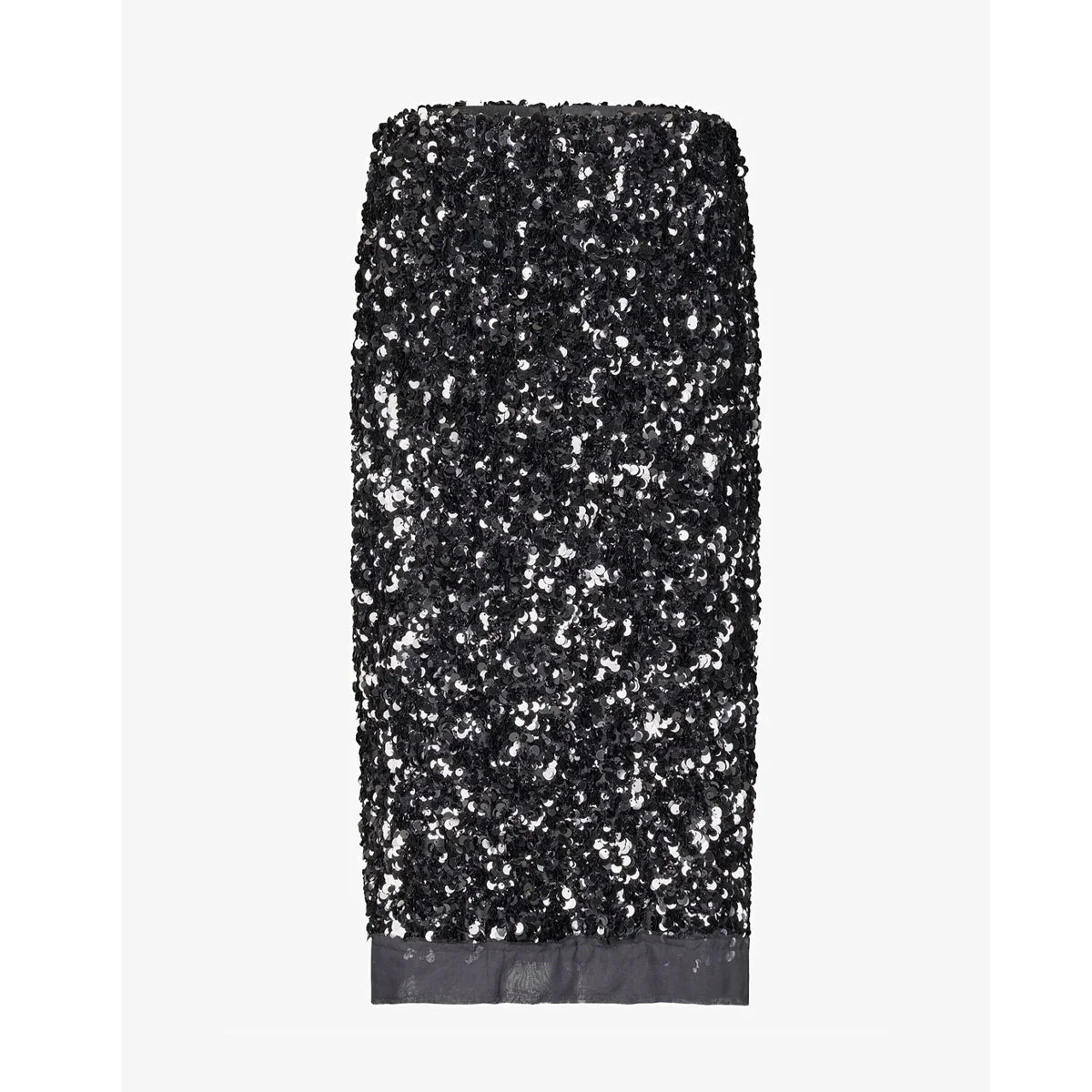 Shiny Sequin Skirt - Grey