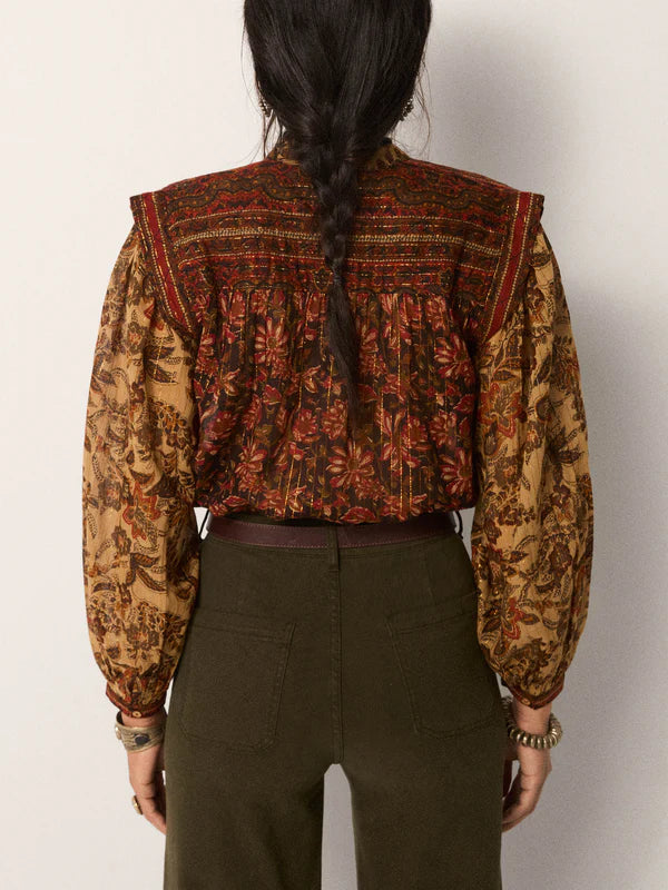 Adele Blouse - Autumn Leaves