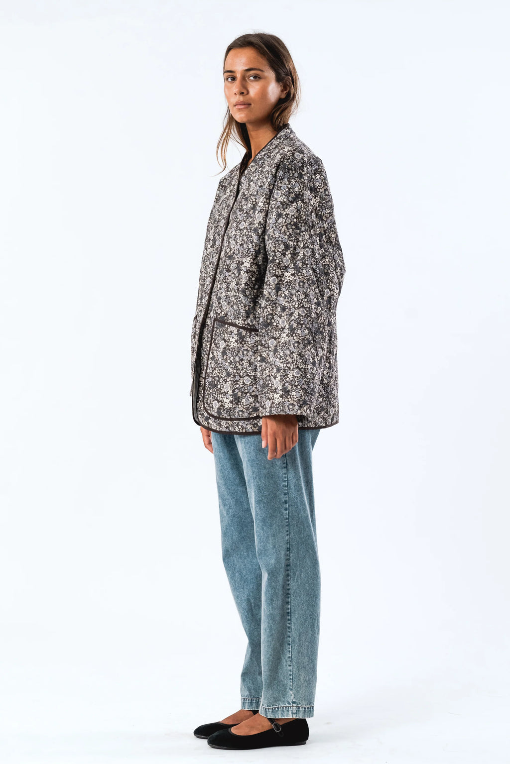 LuluLL Black Floral Jacket