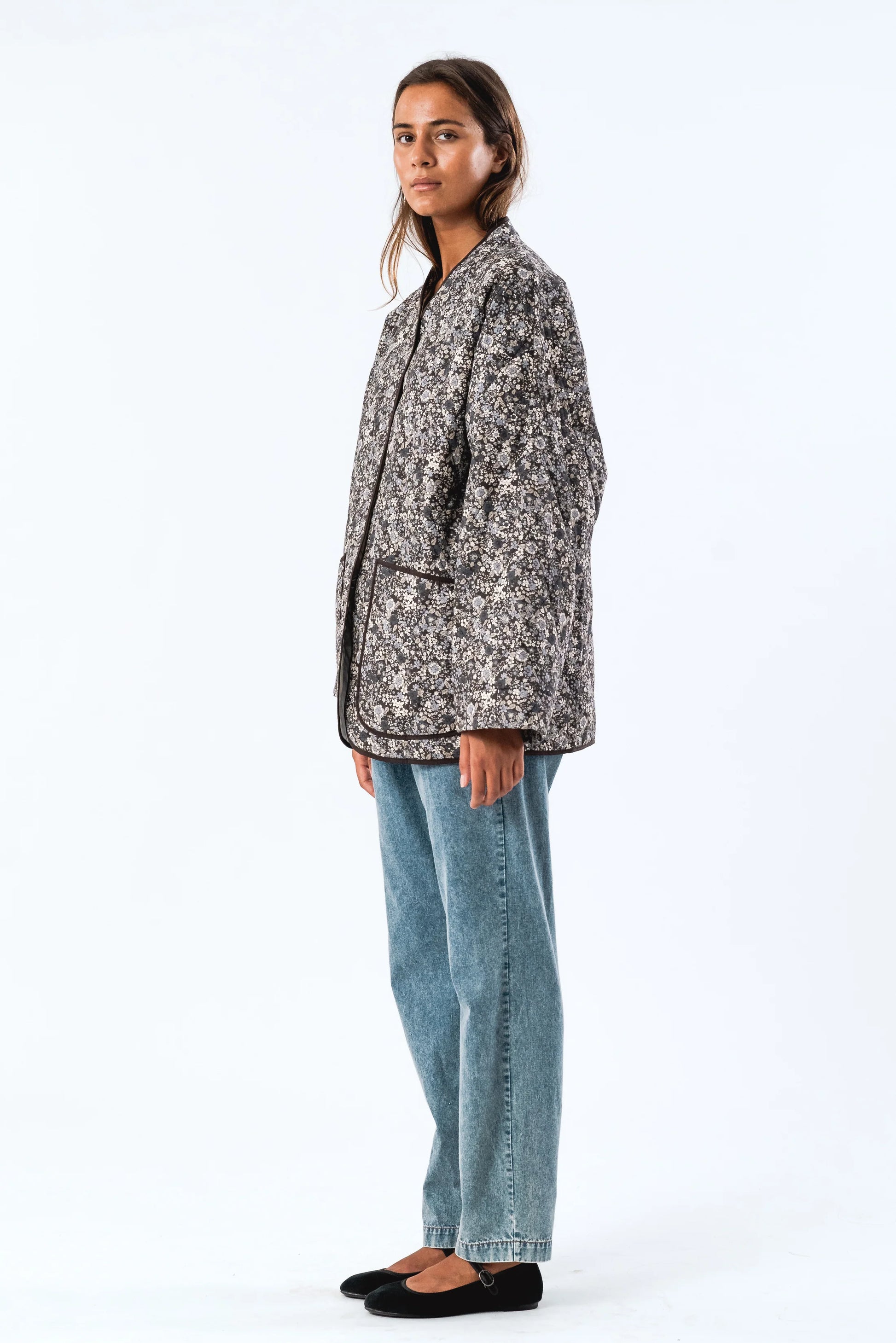 LuluLL Black Floral Jacket