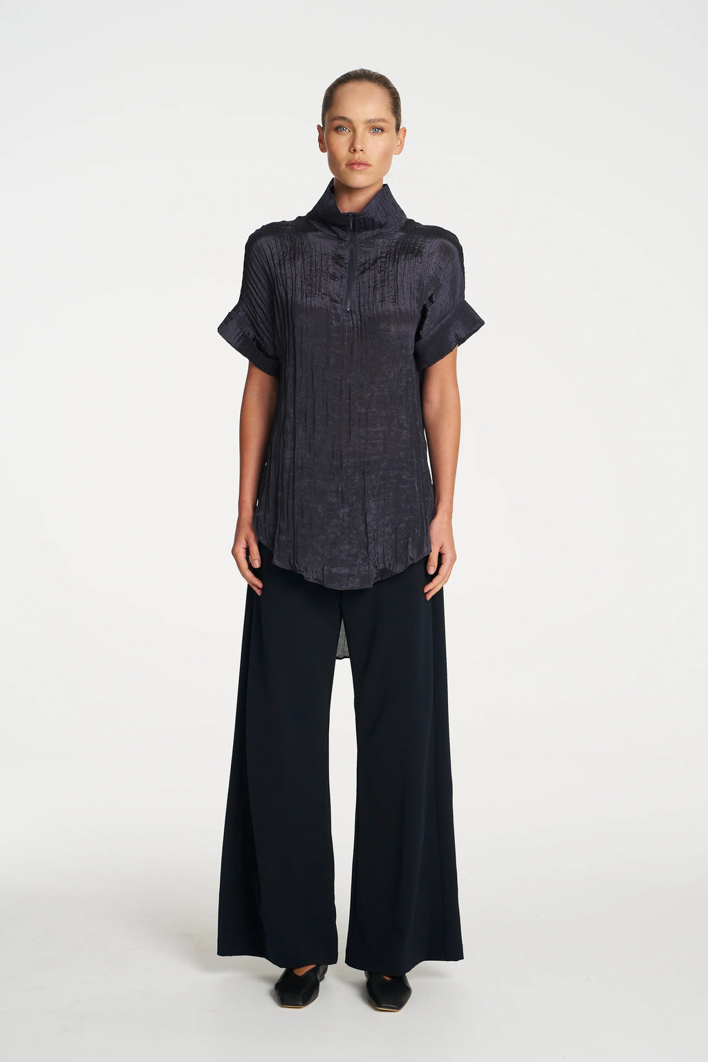 Funnel Tunic - Sapphire