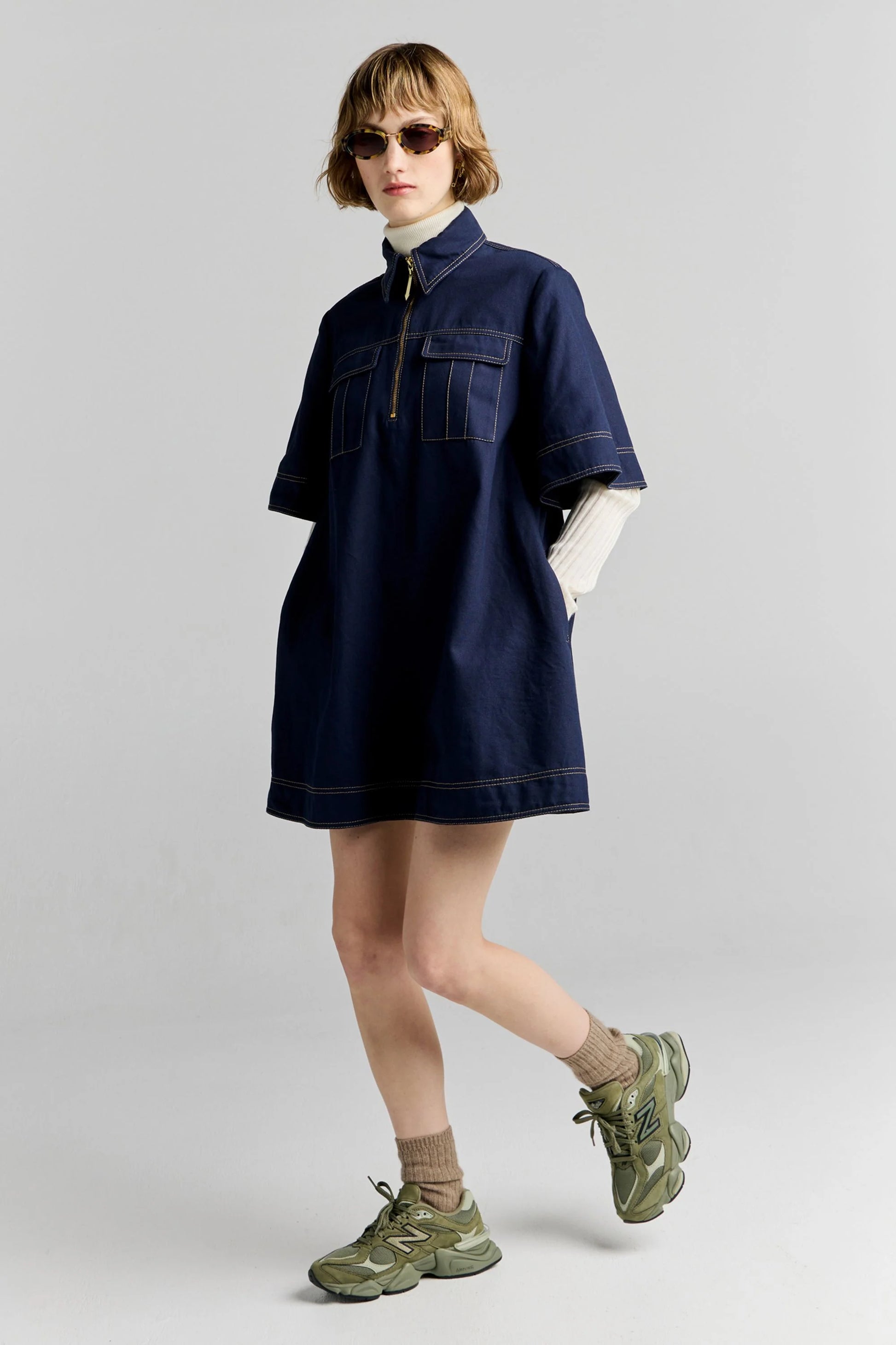 Tempest Dress Navy