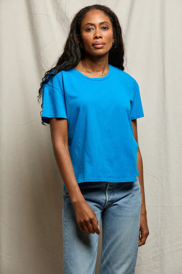 Harley Boxy T Shirt - Cobalt