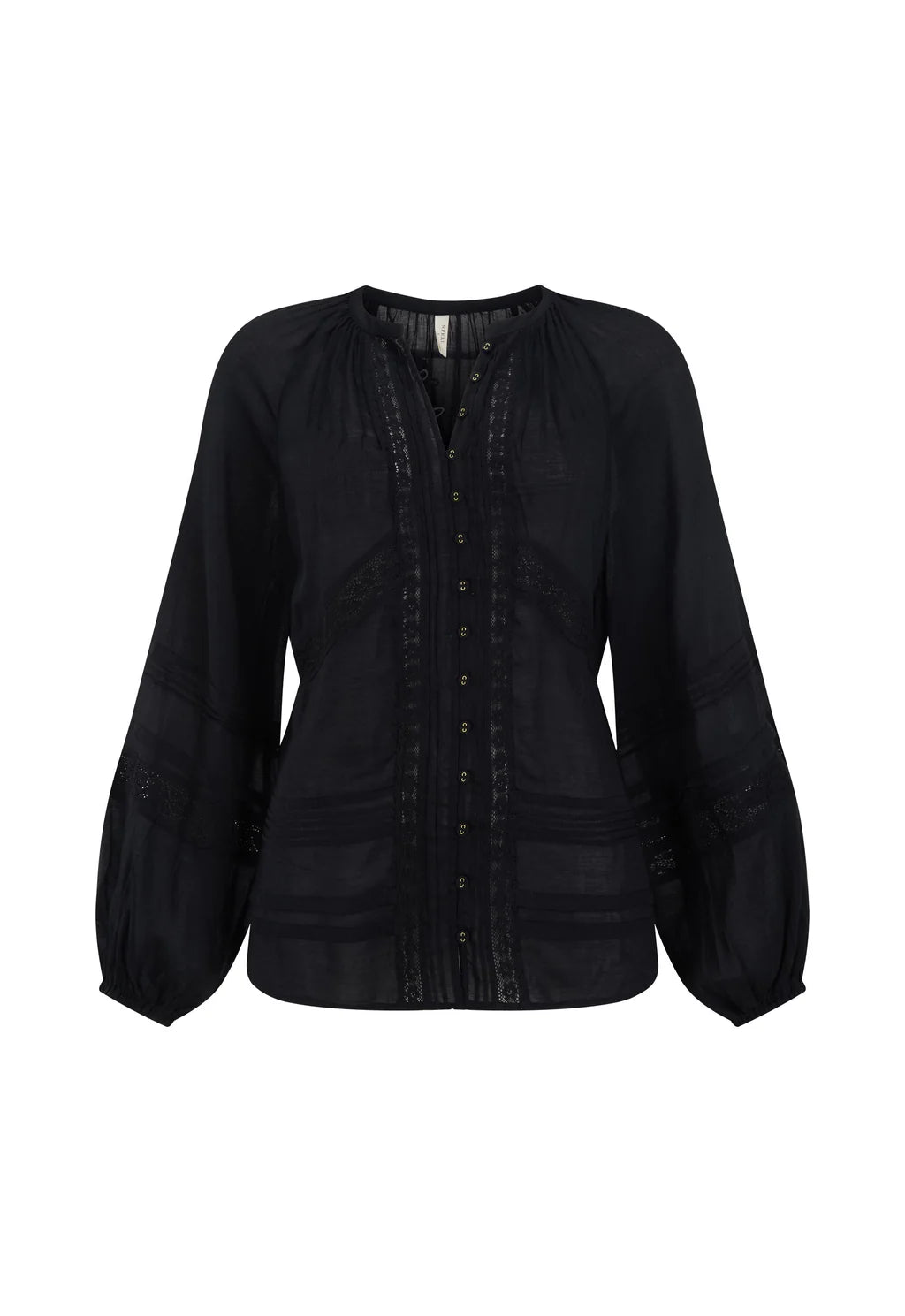 Hera Lace Blouse - Black