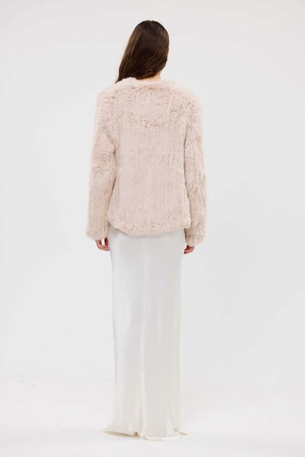 Emma Fur Jacket - Stone