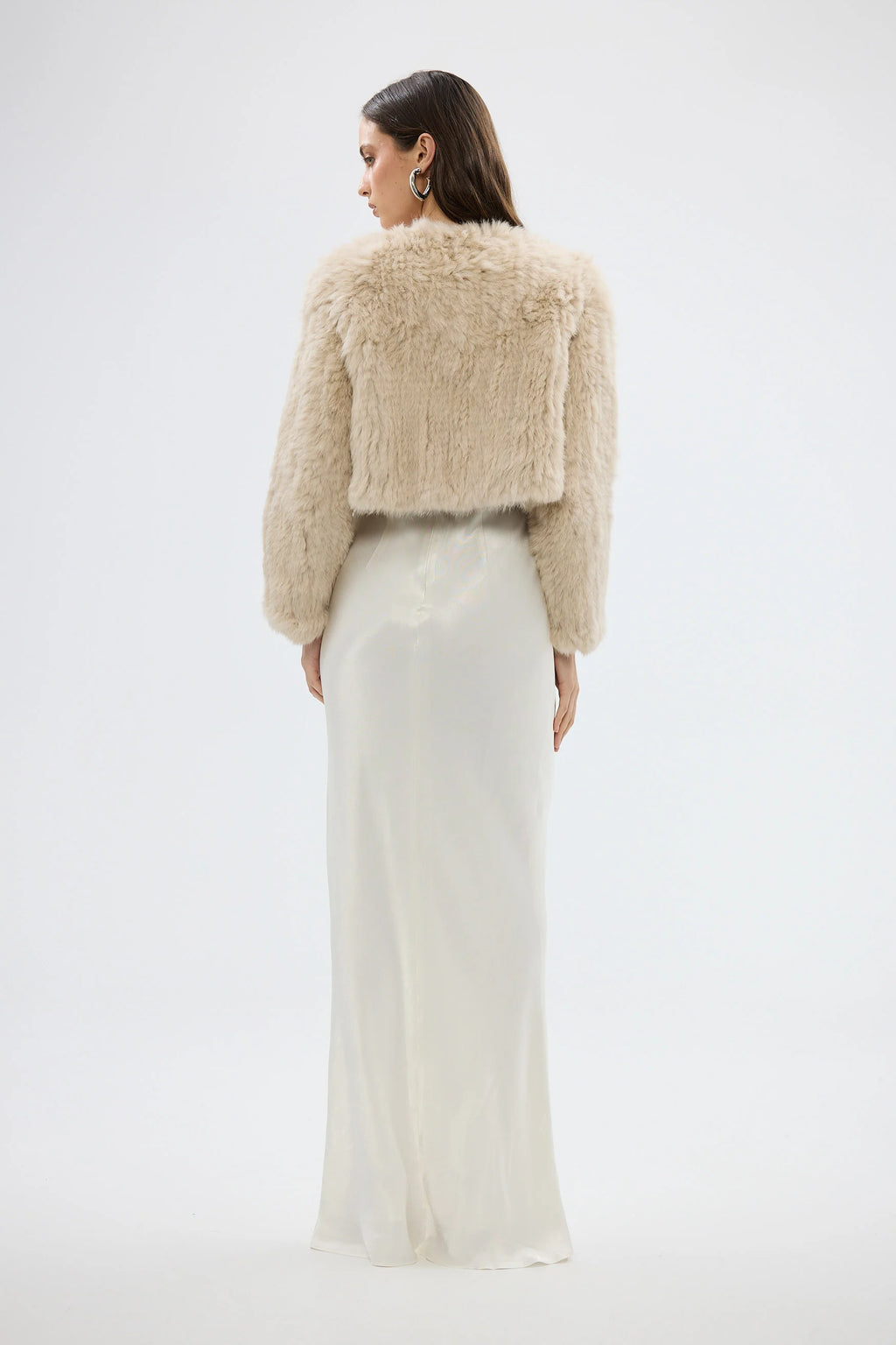 Lola Crop Jacket - Oatmeal