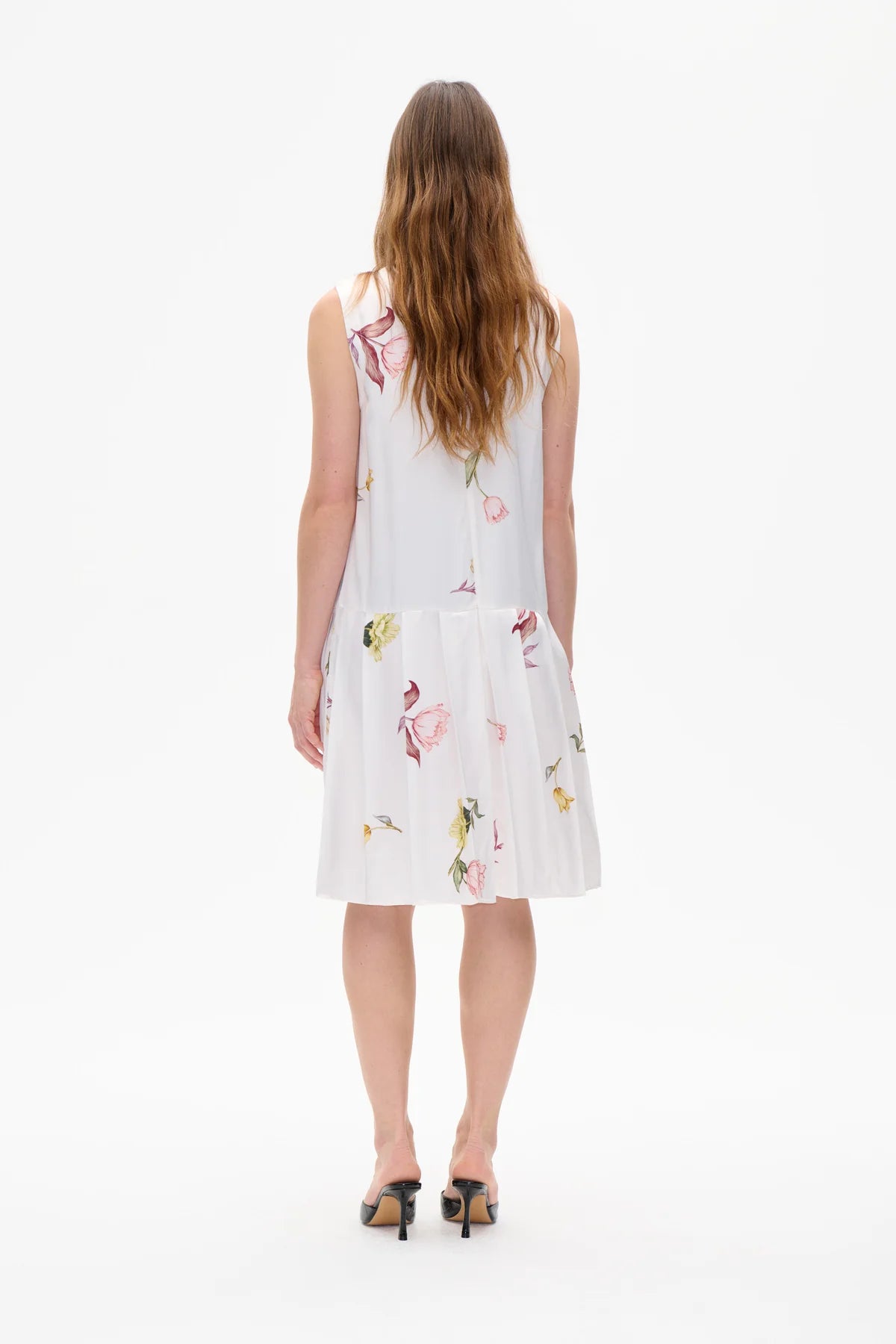 Abbie Dress - Coconut Cream Tulips