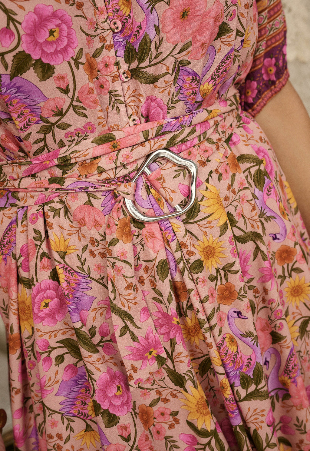 Swan Lake Mini Dress - Lilac Rose