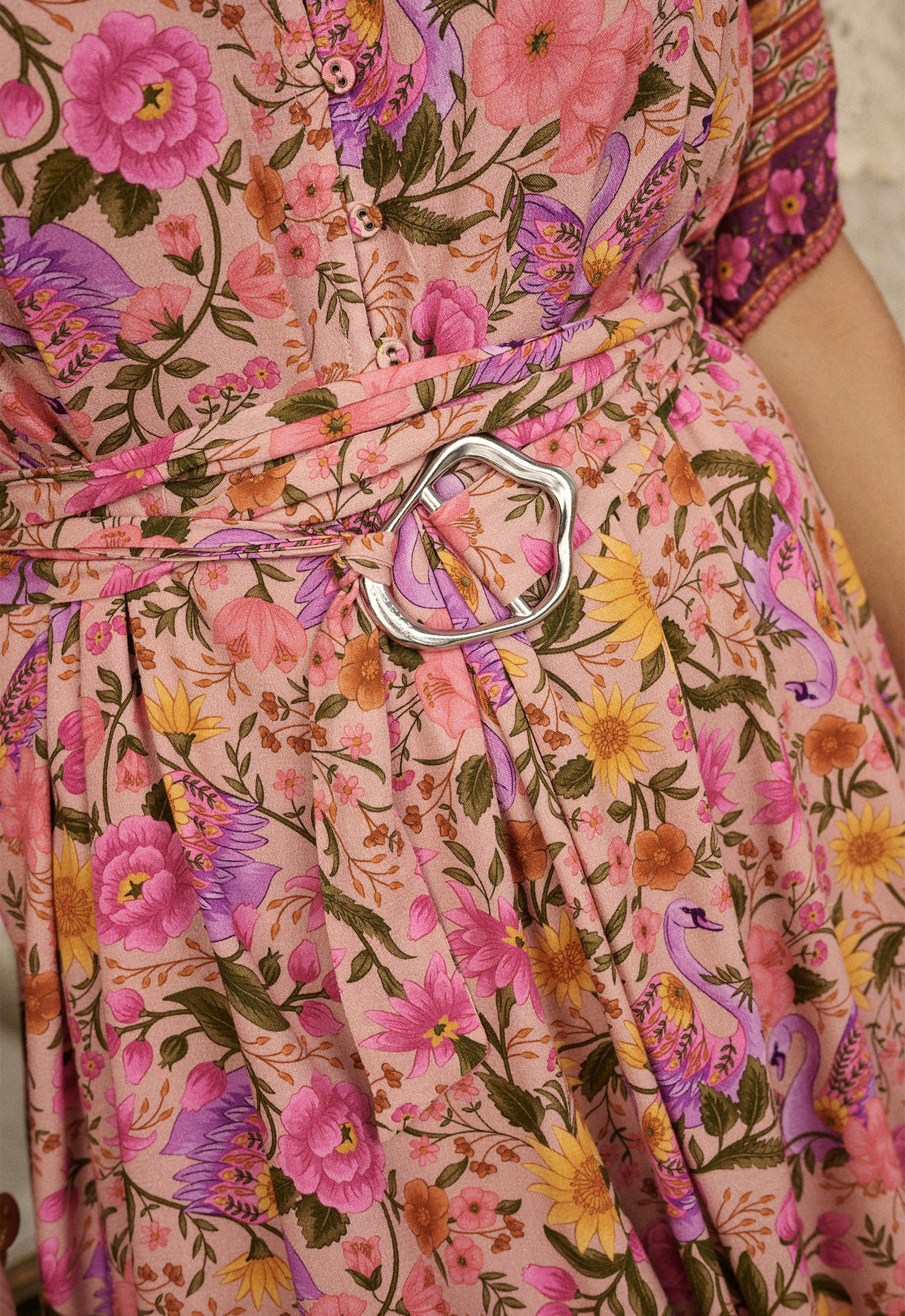 Swan Lake Mini Dress - Lilac Rose