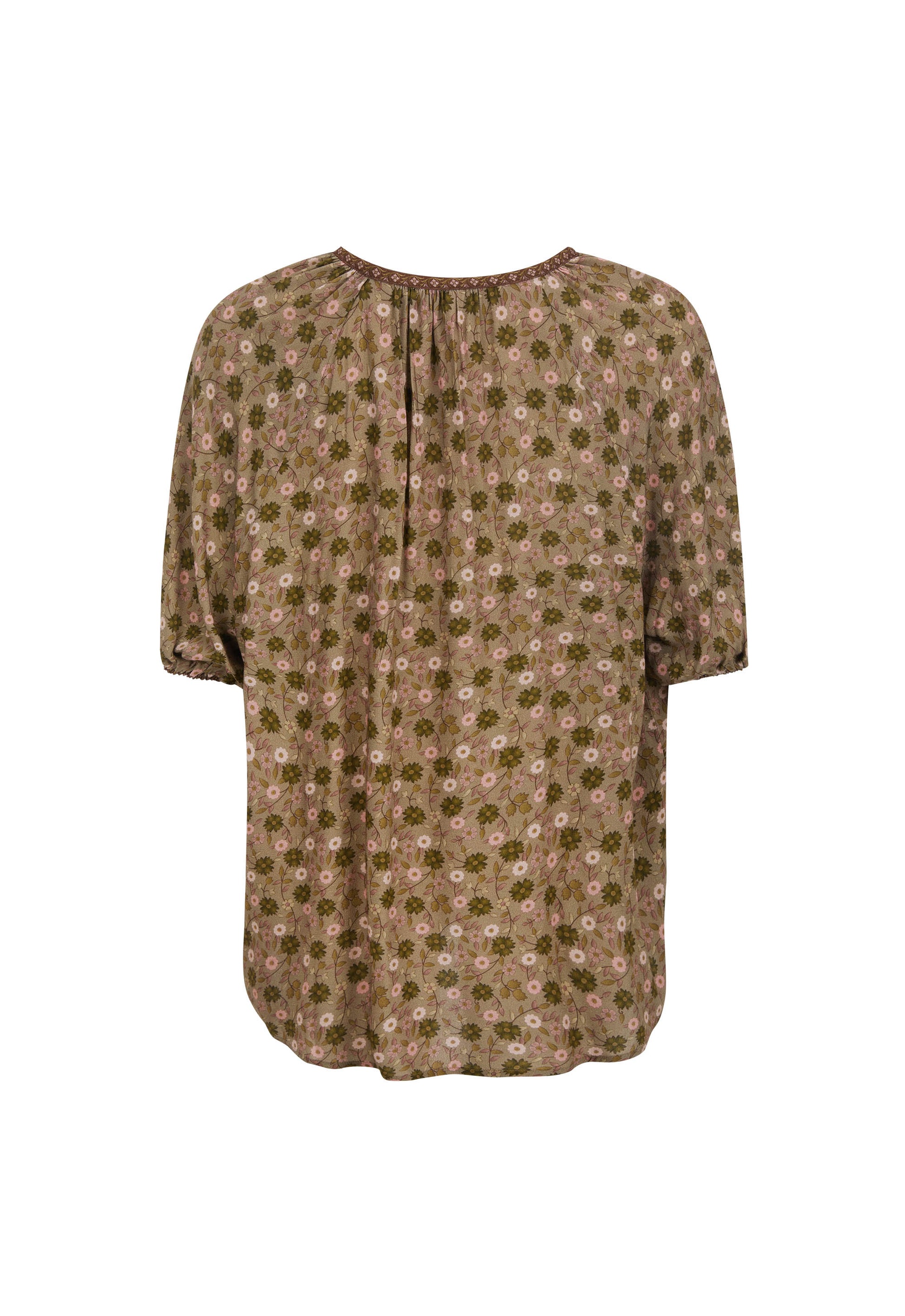 Swan Lake Short Sleeve Blouse - Sage