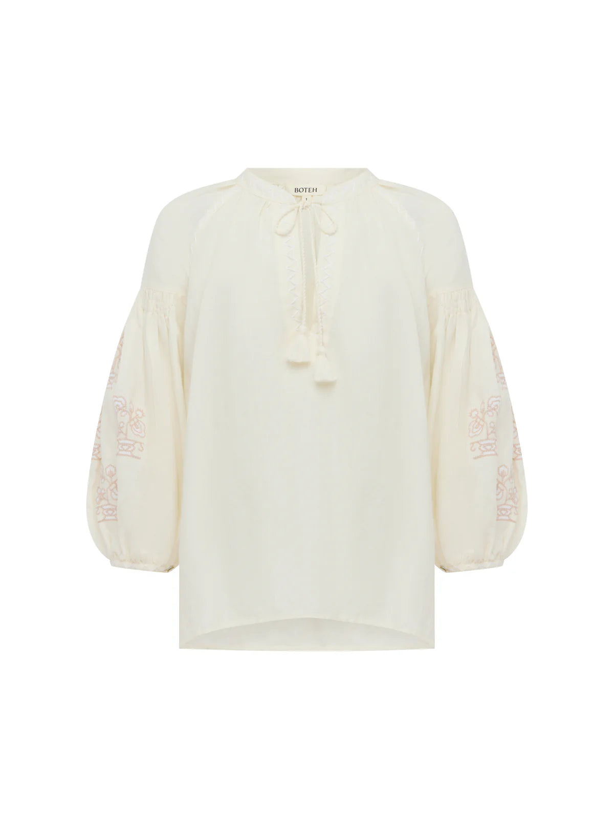 Malissa Embroidered Blouse - Creme