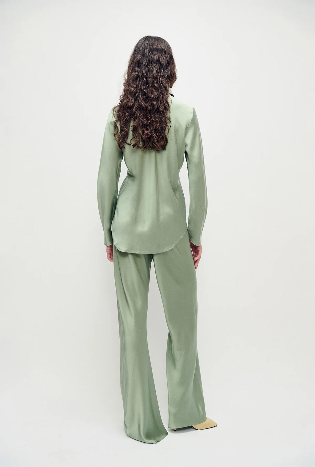 Bias Cut Pants - Moonshine