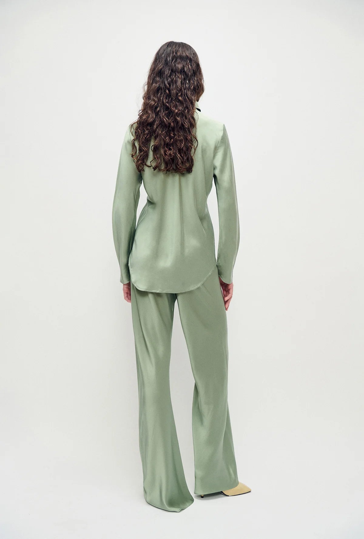 Bias Cut Pants - Moonshine