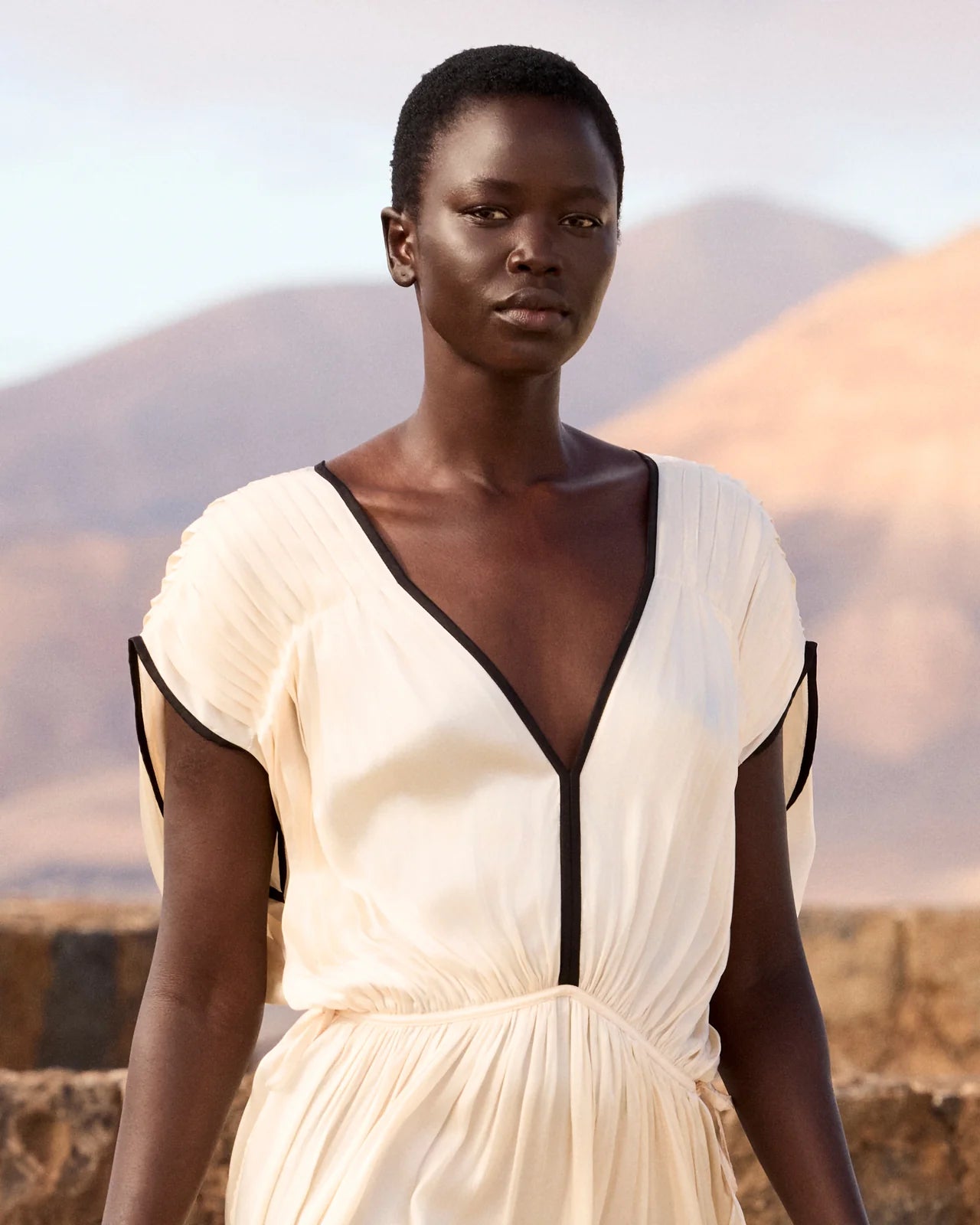 Blava Black/Ecru Dress