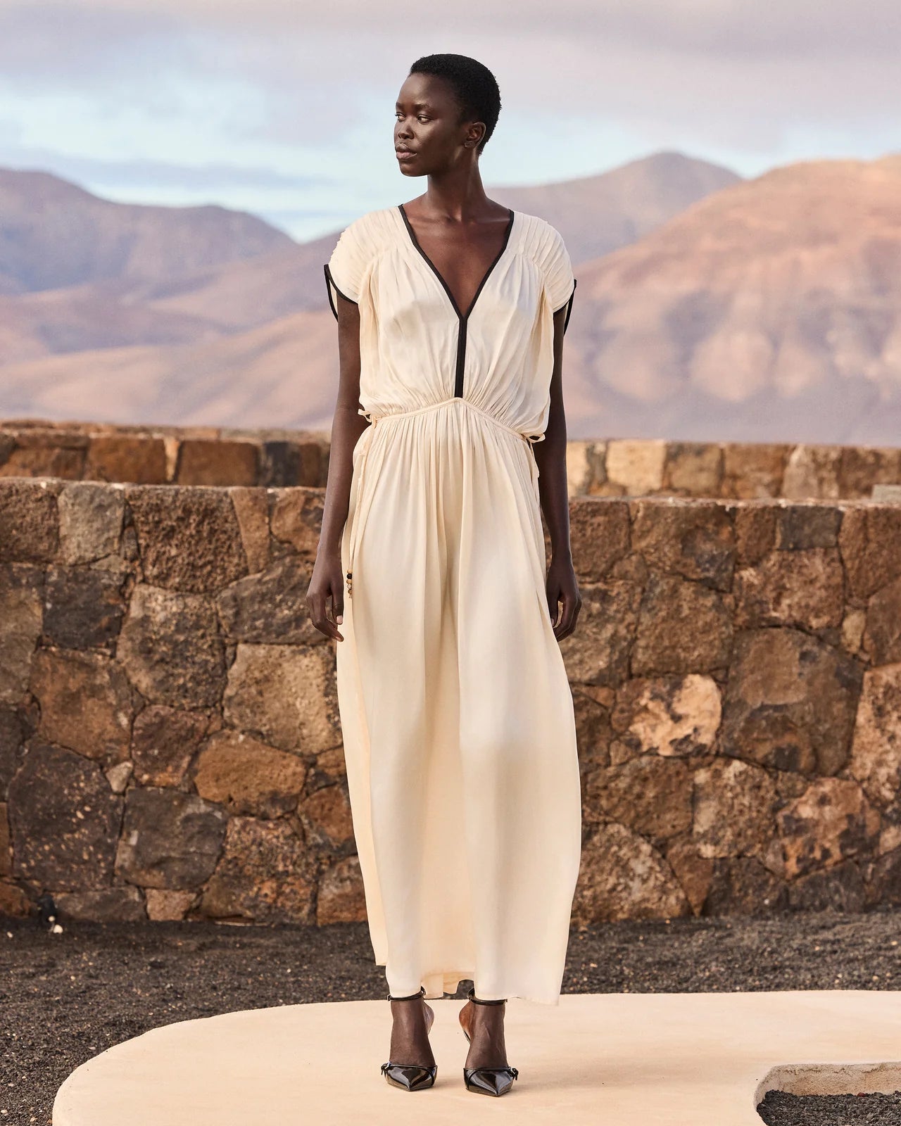 Blava Black/Ecru Dress