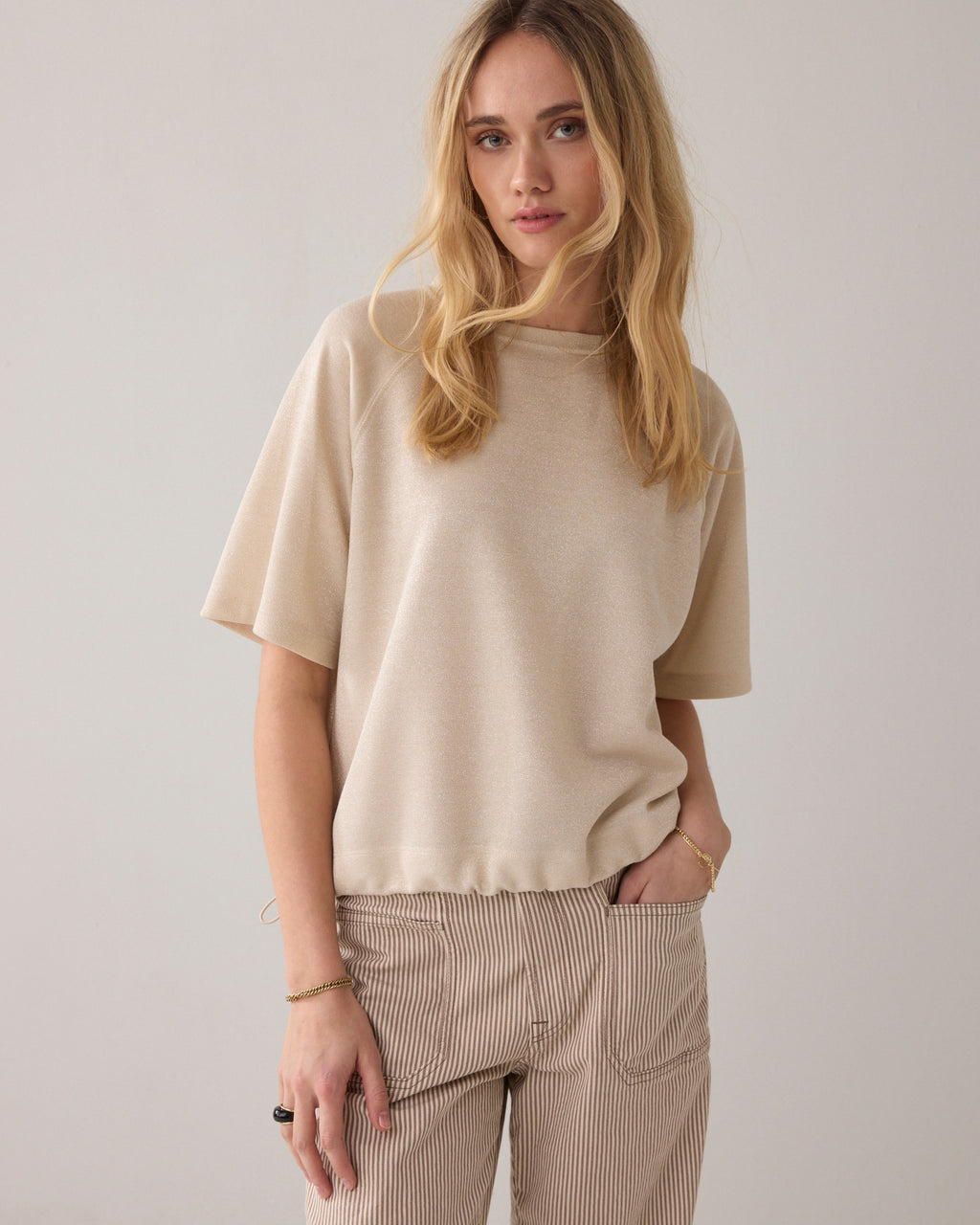 Pique Top - Ivory