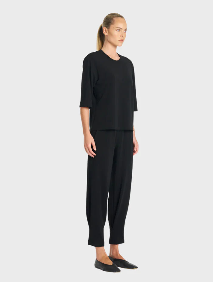 Plaza Crew Top - Black