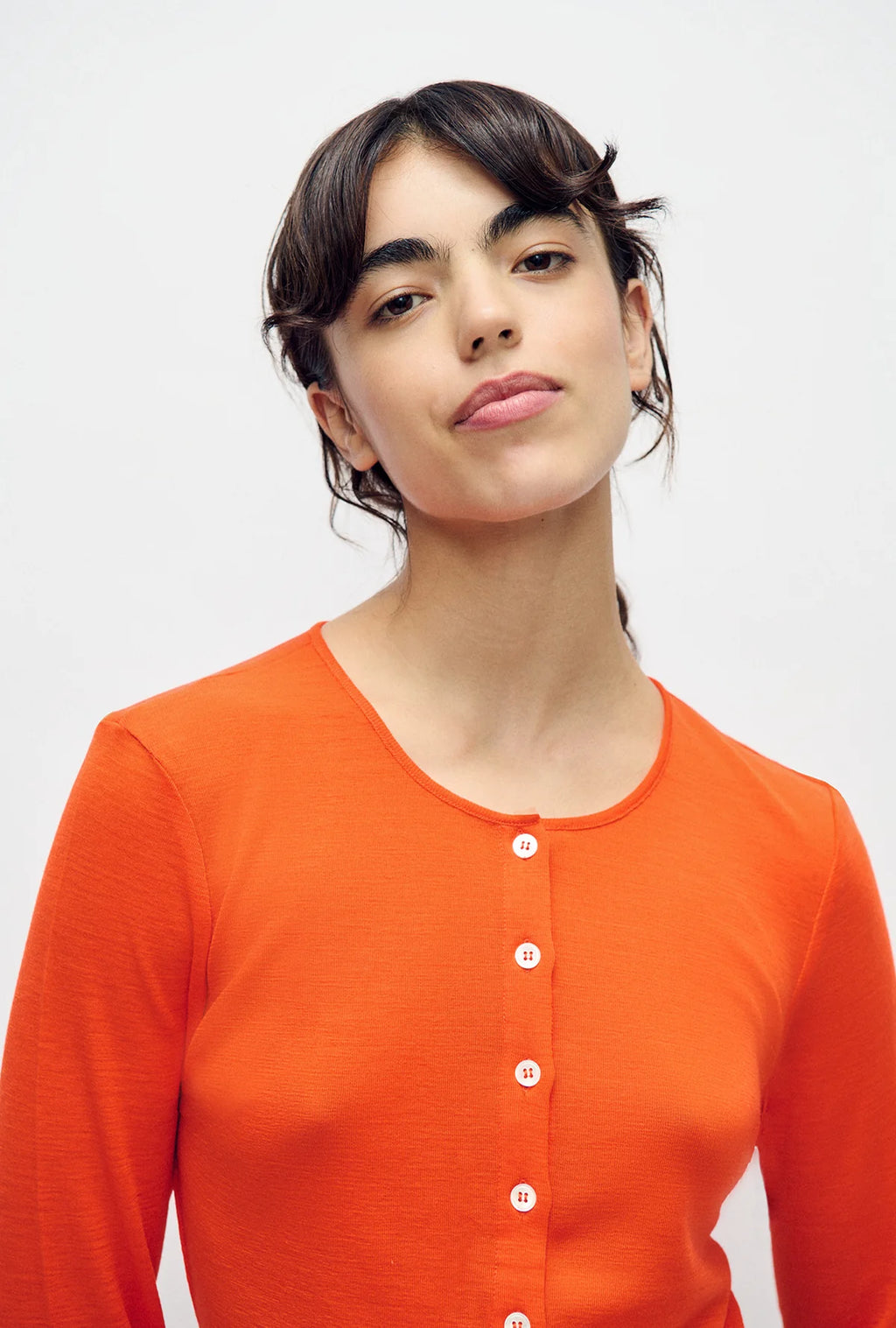 Merino Cardigan - Sunset