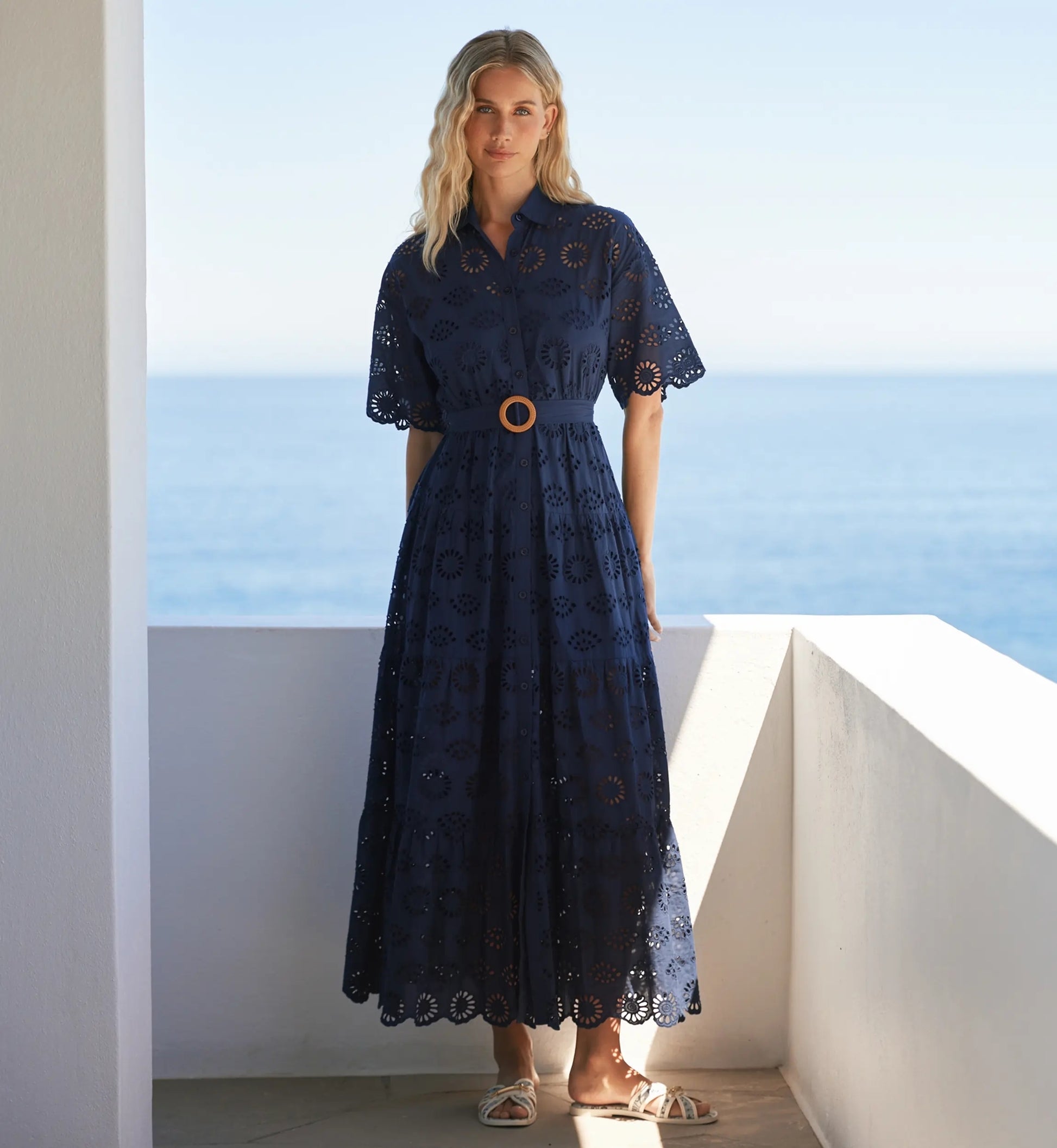 Appolline Navy Dress