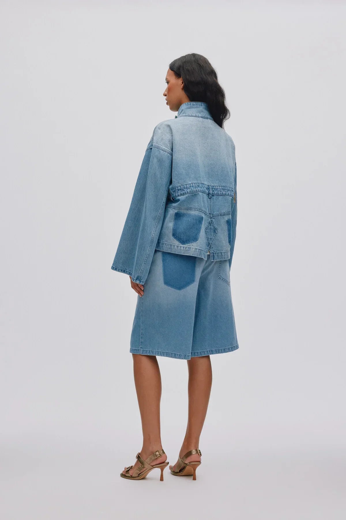 Raha Light Denim Shorts