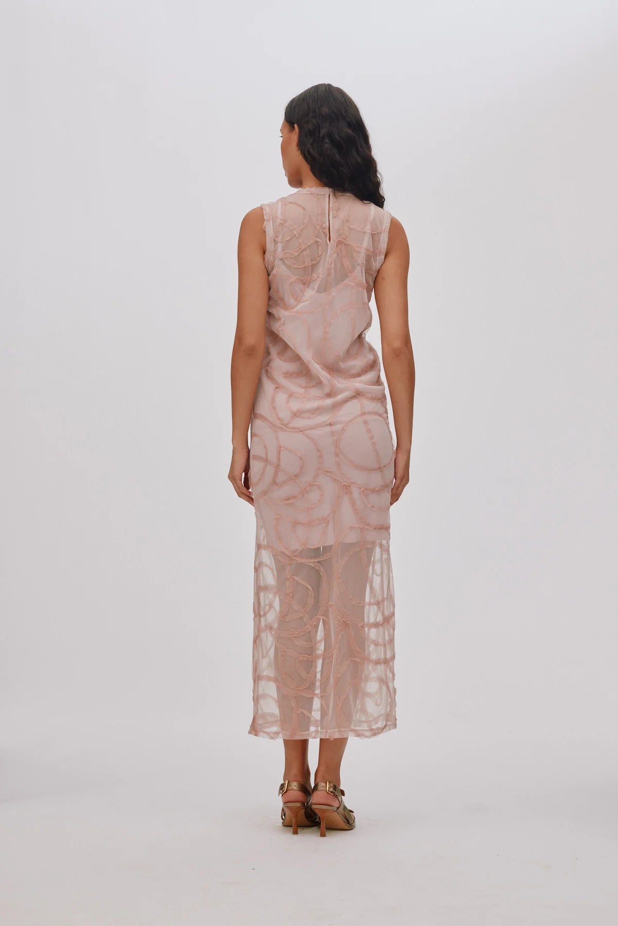 Vita Blush Scribble Dress