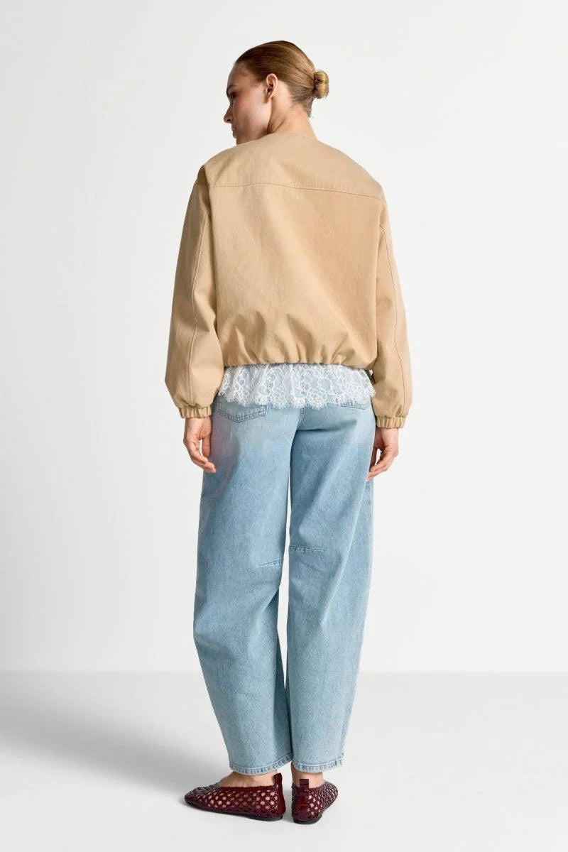 Cafe Latte Buttoned Jacket