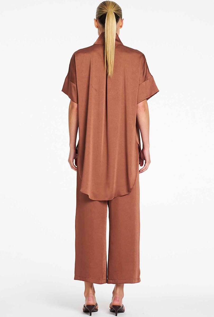 Funnel Tunic - Cinnabar