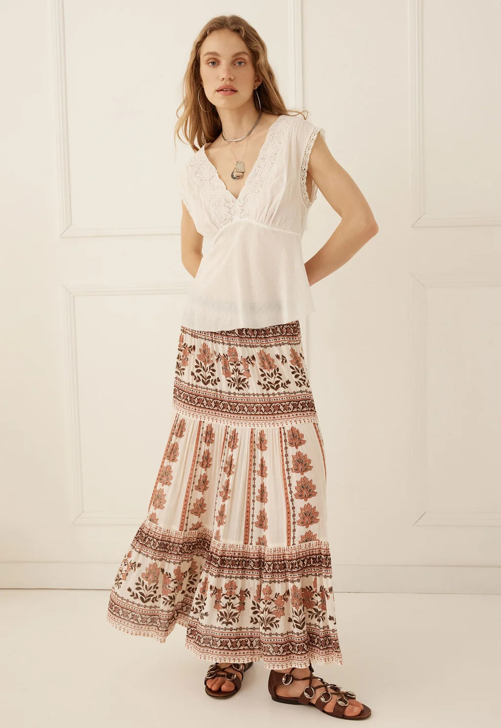 Petalwood Midi Skirt - Pre Order