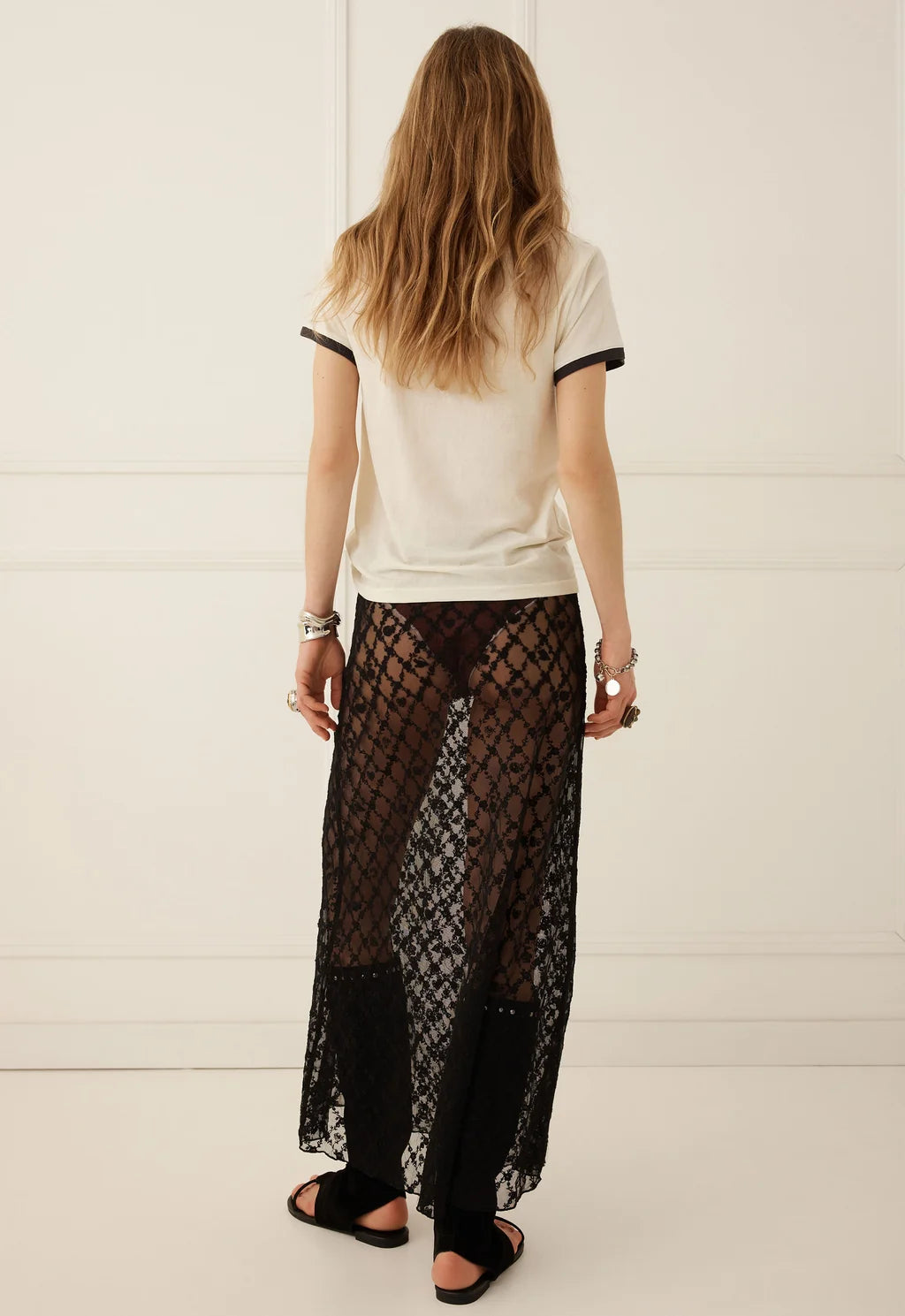 Serpent Lace Maxi Skirt - Pre Order