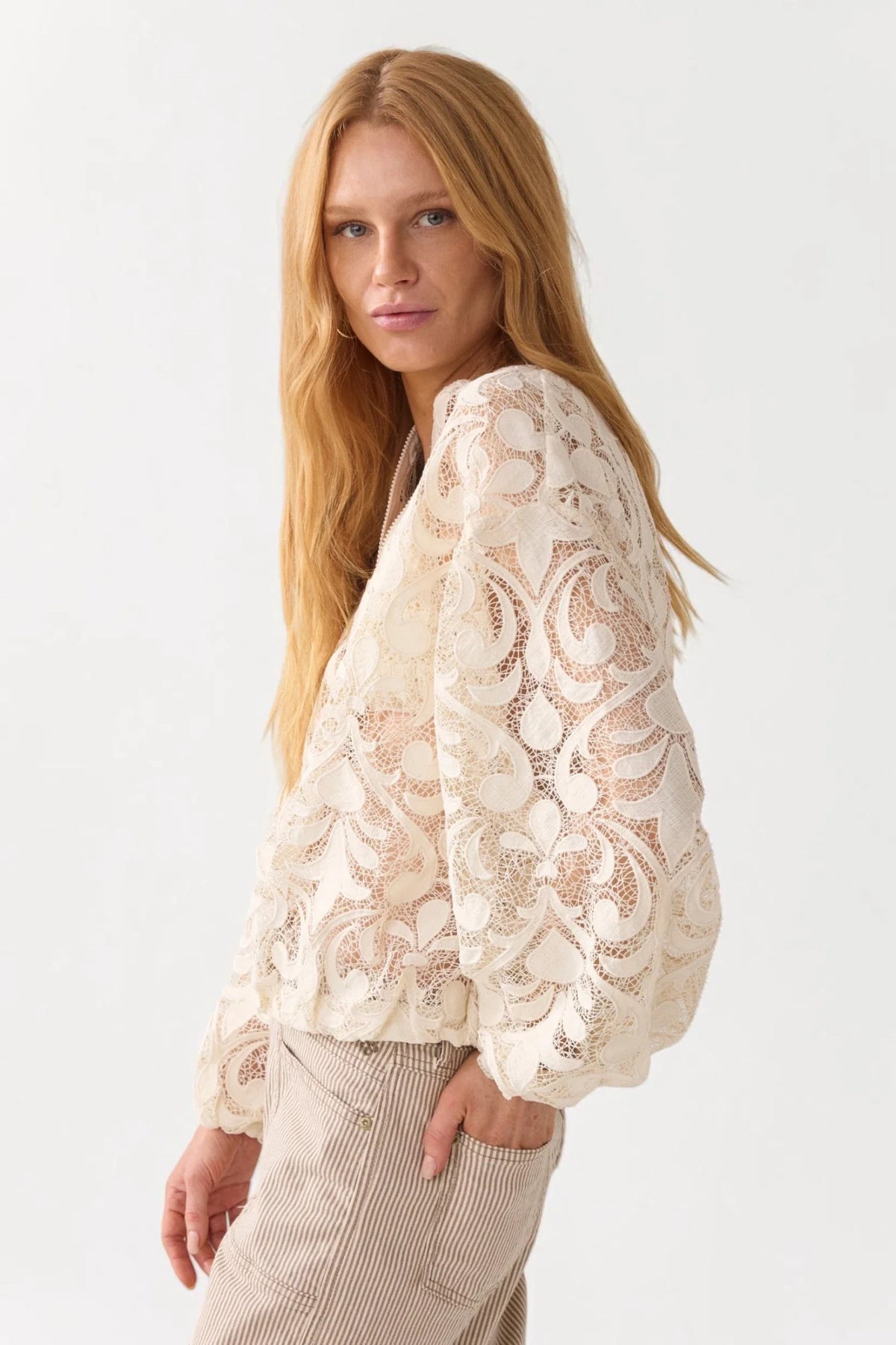 Ivory Lace Jacket