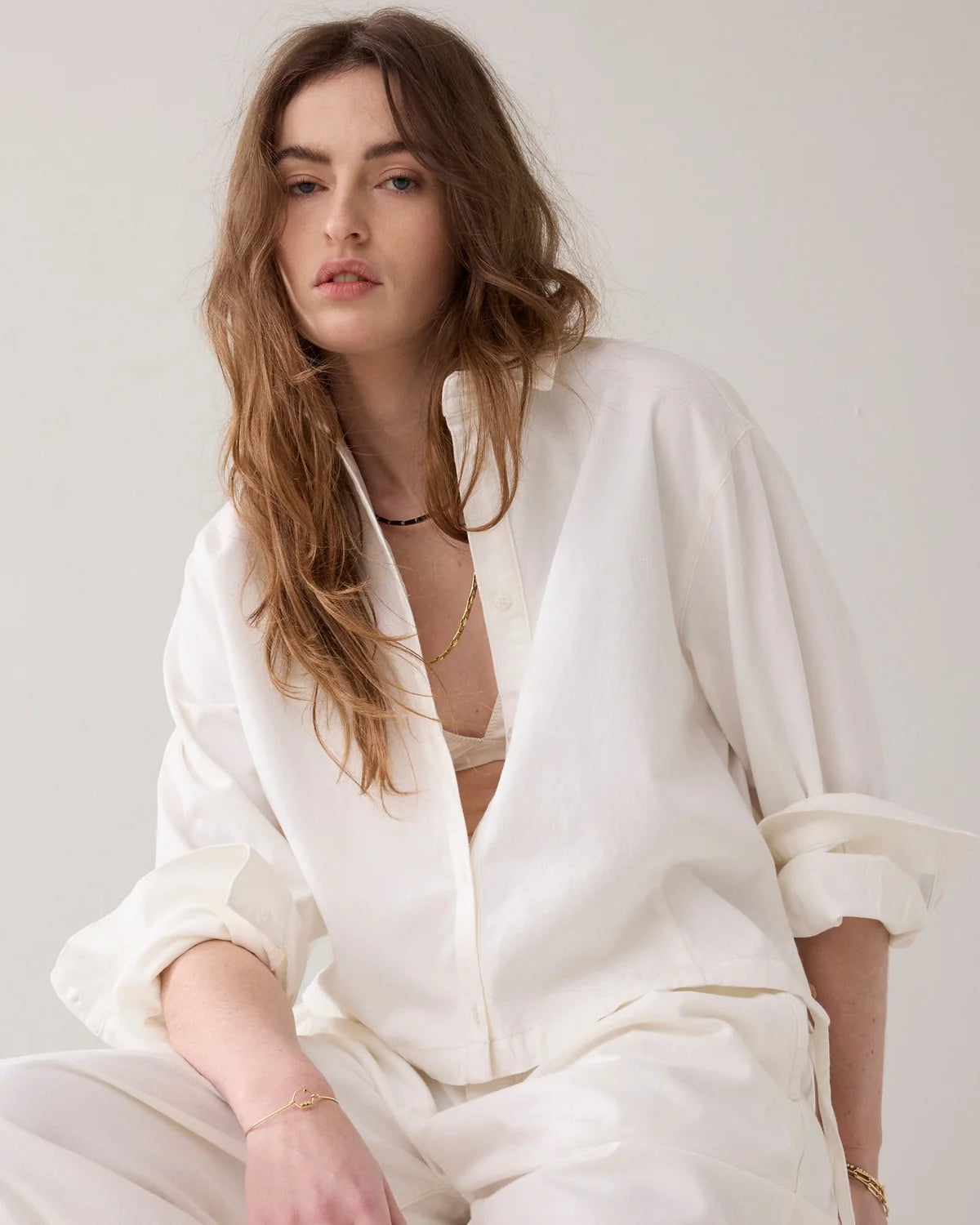 White Denim Blouse/Jacket
