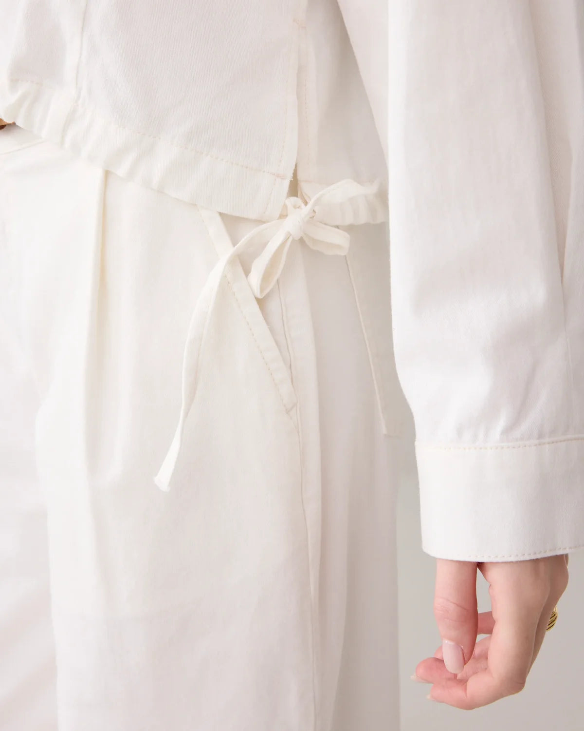 White Denim Blouse/Jacket
