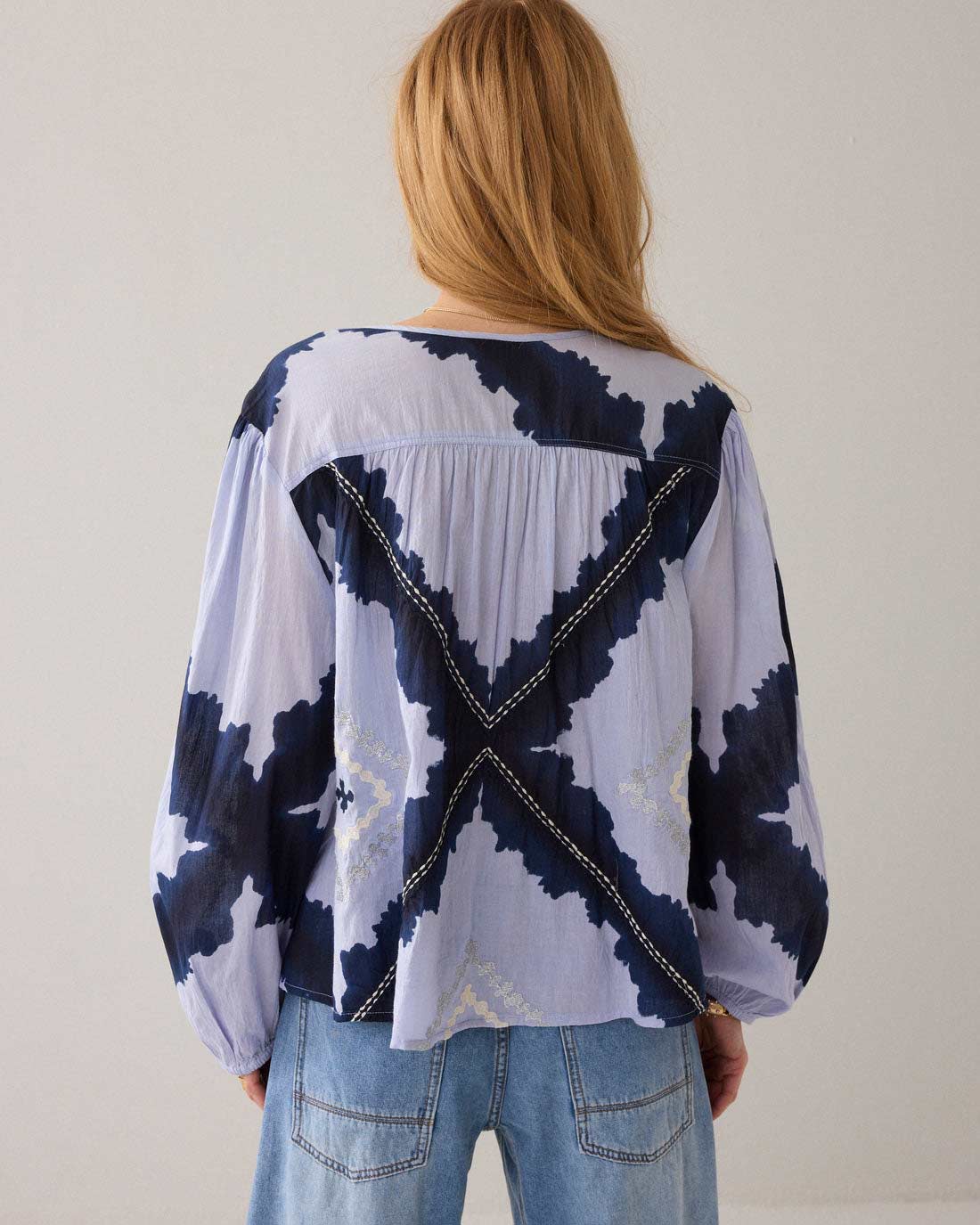 Tie Dye Cotton Voile Top