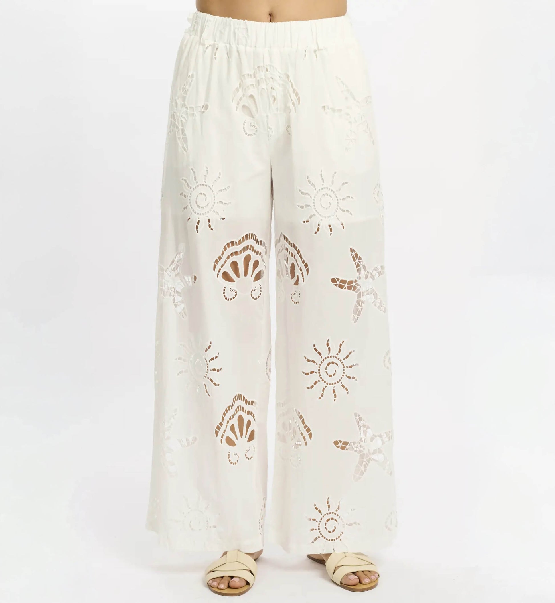 Lynn White Broderie Pant