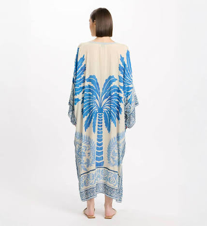Rhoda Blue/Crem Kaftan