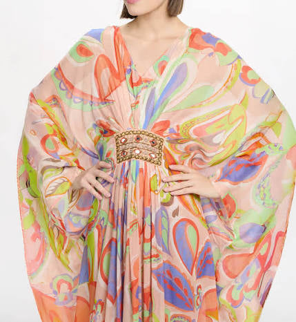 Varda Multi Beaded Kaftan OSFM
