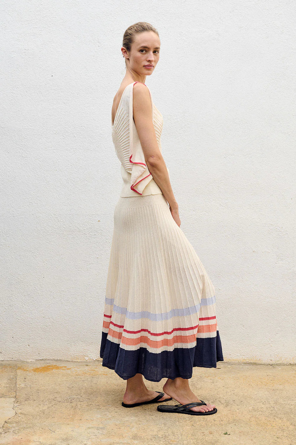 SM Knitted  Midi Skirt