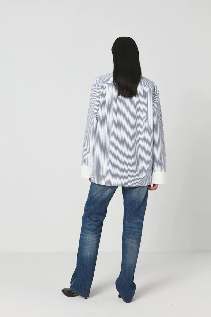 Barbara Shirt - Indigo Stripe