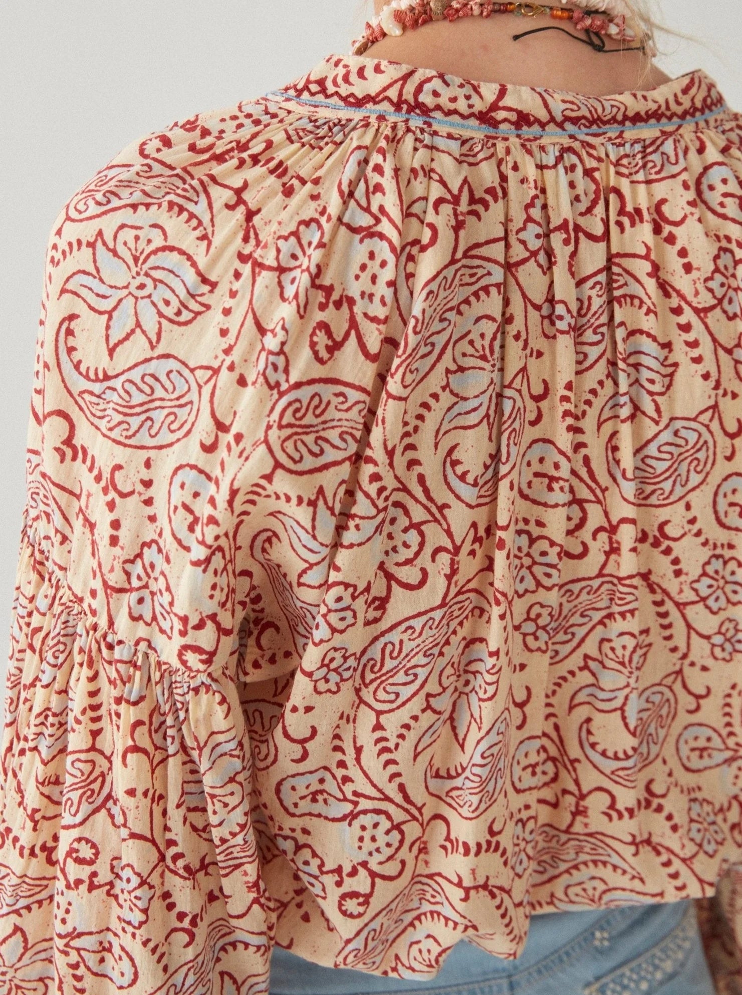 Lina Creme Paisley Blouse
